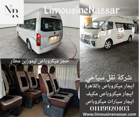 ميكروباص سياحي مكيف لخدمات النقل المريحة داخل القاهرة