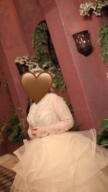 dress engagementفستان خطوبه اتلبس مره واحده تصميمه منفوش يلبس وزن لحد - 3